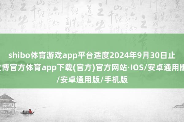 shibo体育游戏app平台适度2024年9月30日止9个月-世博官方体育app下载(官方)官方网站·IOS/安卓通用版/手机版