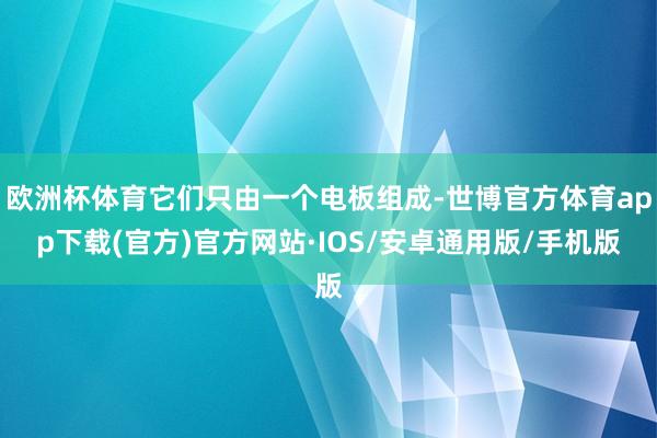 欧洲杯体育它们只由一个电板组成-世博官方体育app下载(官方)官方网站·IOS/安卓通用版/手机版