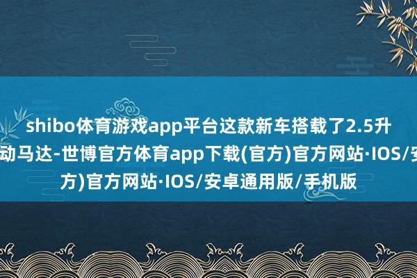 shibo体育游戏app平台这款新车搭载了2.5升水平对置引擎与电动马达-世博官方体育app下载(官方)官方网站·IOS/安卓通用版/手机版