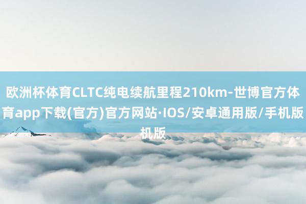 欧洲杯体育CLTC纯电续航里程210km-世博官方体育app下载(官方)官方网站·IOS/安卓通用版/手机版