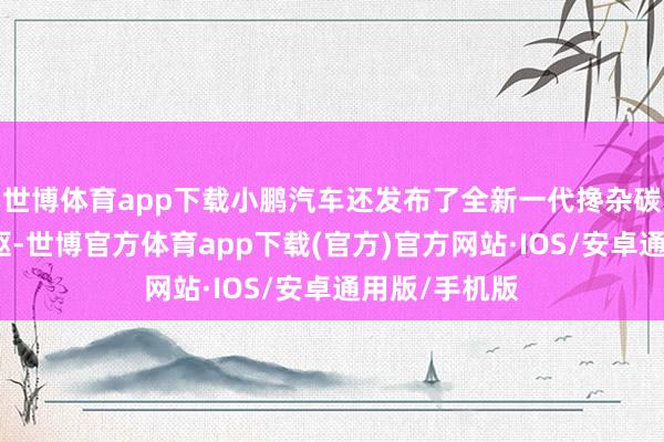 世博体育app下载小鹏汽车还发布了全新一代搀杂碳化硅同轴电驱-世博官方体育app下载(官方)官方网站·IOS/安卓通用版/手机版