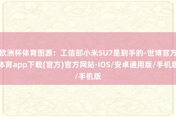 欧洲杯体育图源：工信部小米SU7是到手的-世博官方体育app下载(官方)官方网站·IOS/安卓通用版/手机版