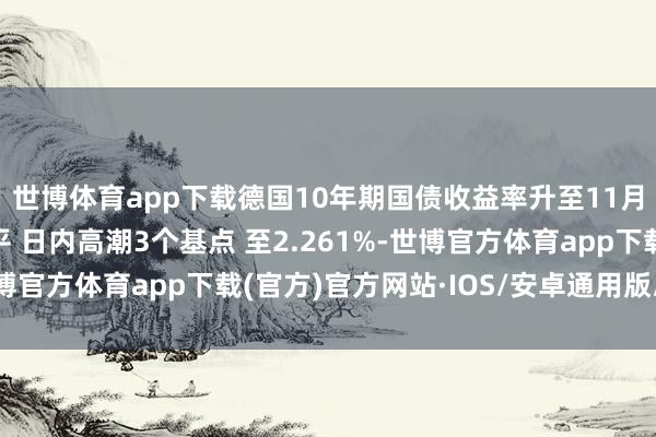 世博体育app下载德国10年期国债收益率升至11月22日以来的最高水平 日内高潮3个基点 至2.261%-世博官方体育app下载(官方)官方网站·IOS/安卓通用版/手机版