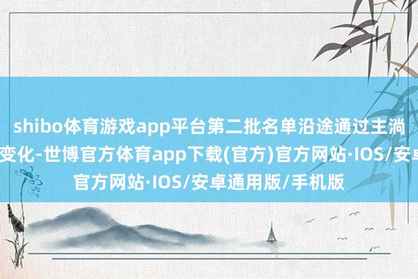 shibo体育游戏app平台第二批名单沿途通过主淌若因为大方位的变化-世博官方体育app下载(官方)官方网站·IOS/安卓通用版/手机版